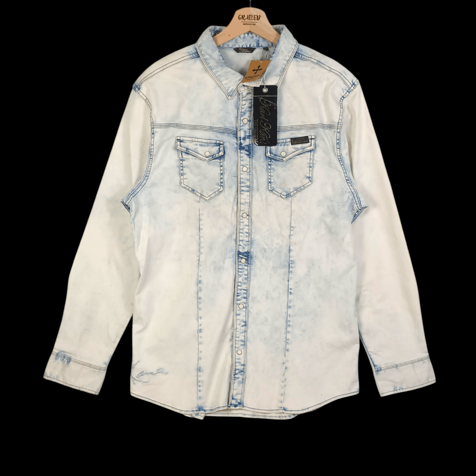 Karl Kani Karl Kani Western Rock Button Denim With Tag Size US M / EU 48-50 / 2 - 1 Thumbnail