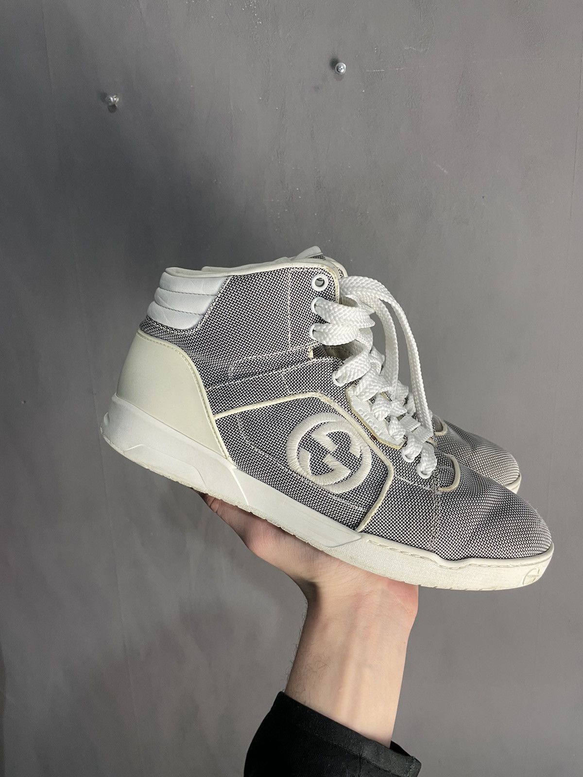 Gucci Gucci Gray High Top Sneakers Size US 8 / EU 41 - 2 Thumbnail