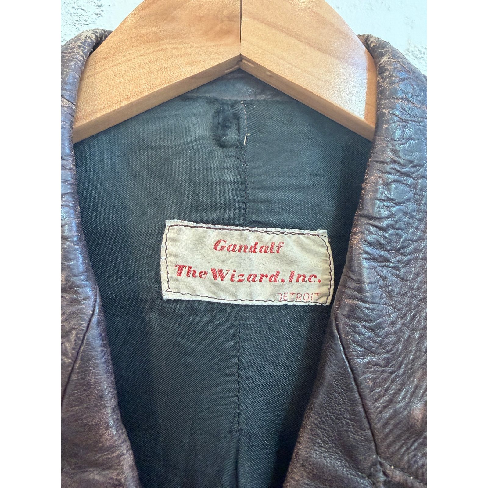 Vintage Vintage Gandalf The Wizard 70's Leather Jacket Size US S / EU 44-46 / 1 - 4 Thumbnail