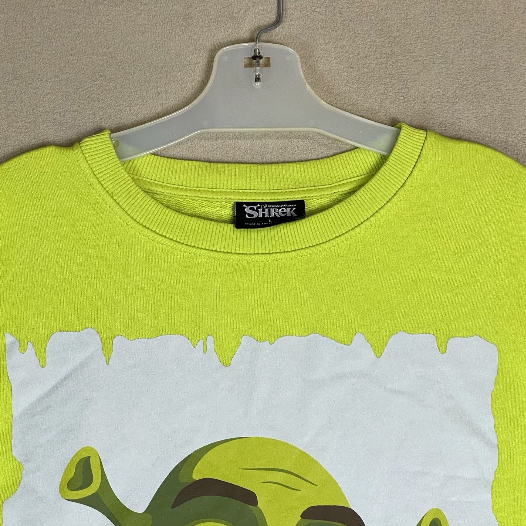 Vintage DreamWorks Shrek Sweatshirt Mens L Green Graphic Print Crew Neck Relaxed Fit Size US L / EU 52-54 / 3 - 2 Thumbnail
