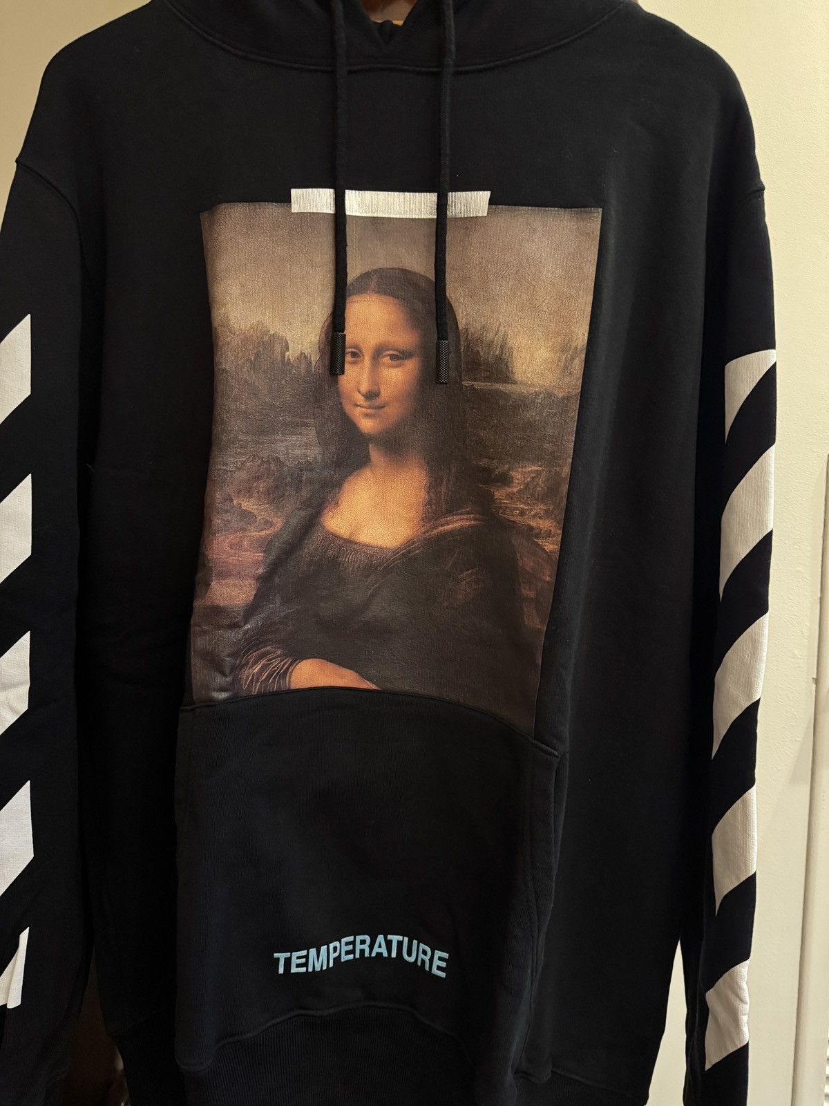 Off-White Off-White Black Mona Lisa Hoodie with Back Logo Detailing Size US M / EU 48-50 / 2 - 2 Thumbnail