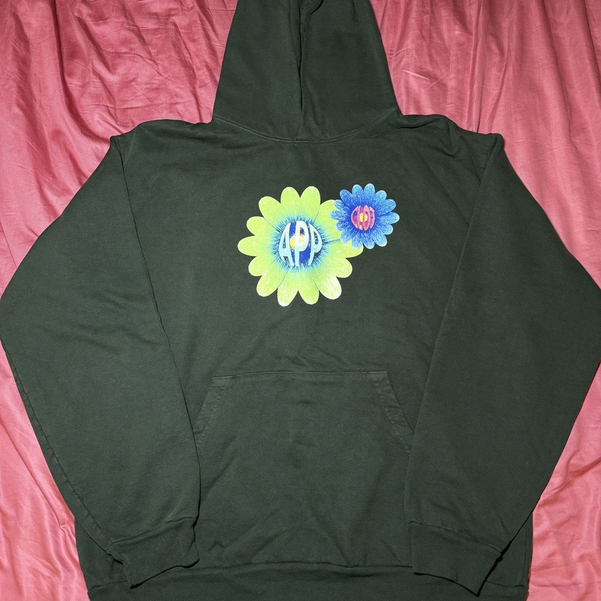 image of Clot X A Plastic Plant Hoodie in Green, Men's (Size XL)