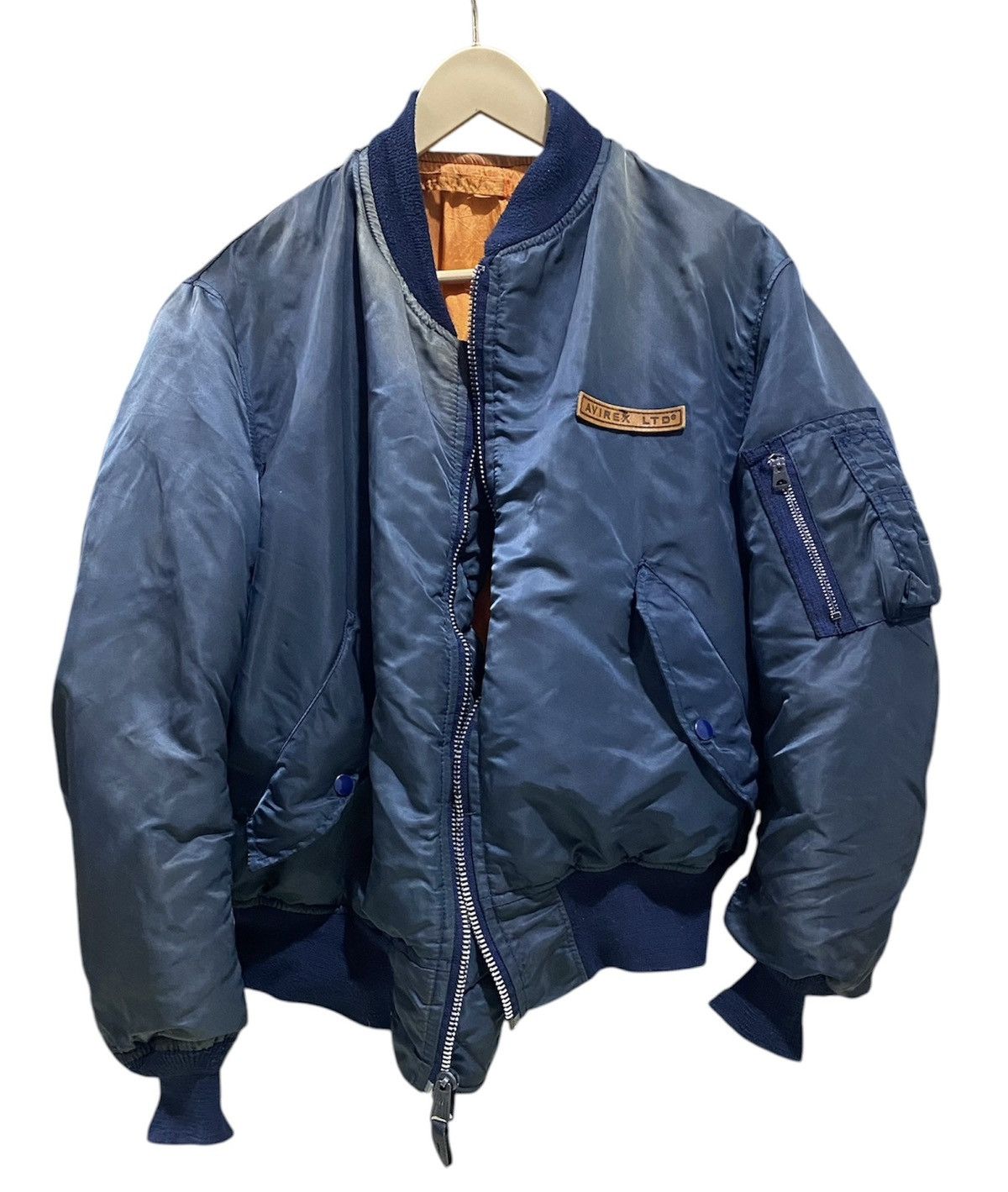 Avirex Vintage 80s Avirex LTD USAF Sunfaded Bomber Jacket Made Usa Size US M / EU 48-50 / 2 - 3 Thumbnail