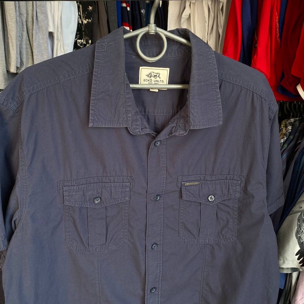 Ecko Unltd. × Japanese Brand Vintage Ecko Unlimited Small logo Japanese skate shirt Size US XL / EU 56 / 4 - 2 Thumbnail