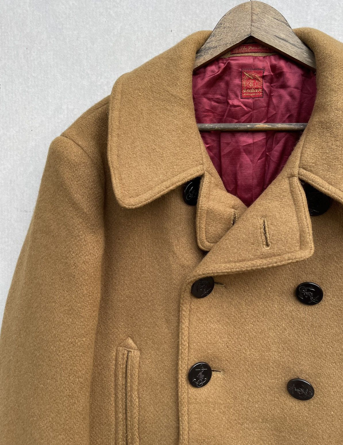 Buzz Rickson's × Indian Motorcycle × Toyo Enterprises 🔥Vtg Indian by Toyo Enterprise WW2 Naval Clothing Pea Coat Size US L / EU 52-54 / 3 - 7 Thumbnail
