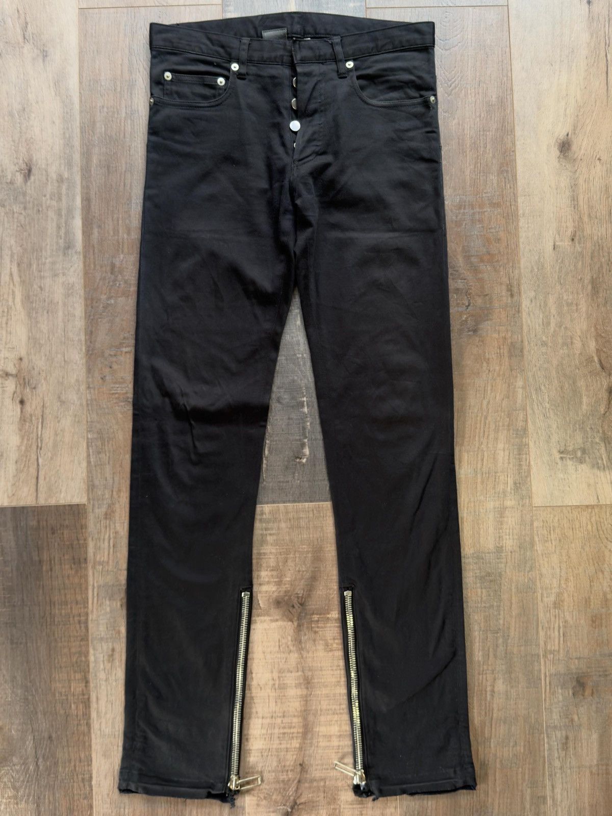 Hedi Slimane Dior Homme kris van assche KVA 09 black zipper denim