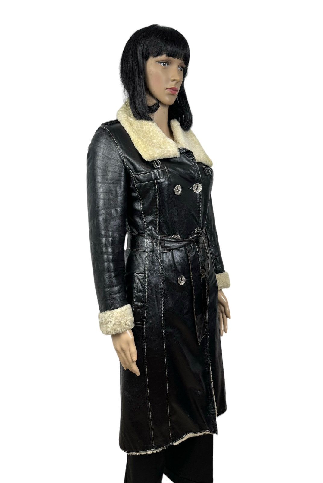 Other Jaris Genuine Leather Sheepskin Coat Belted size XS Size XS / US 0-2 / IT 36-38 - 3 Thumbnail