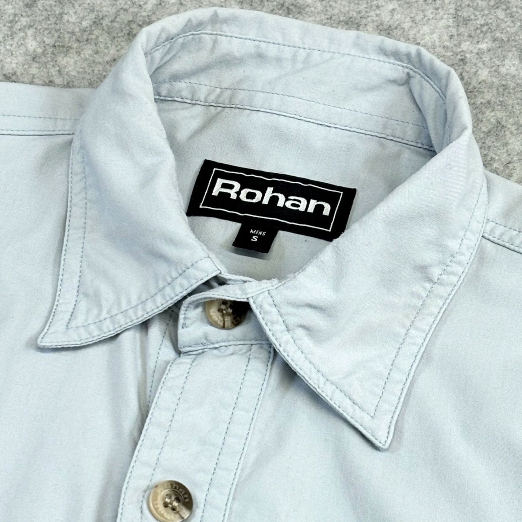 Vintage Rohan On Route Shirt Small Mens Blue Long Sleeve Outdoor Button-Up Collared Size US S / EU 44-46 / 1 - 5 Thumbnail