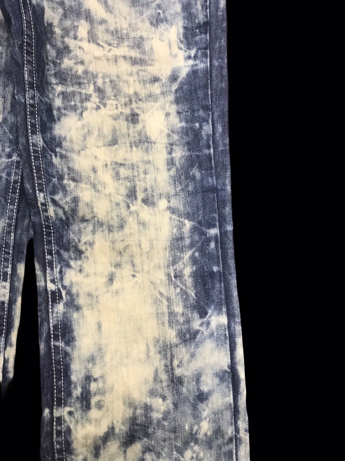 semanticdesign 💥90s Style💥semantic design Acid Wash Bleached Denim F298 Size US 31 - 5 Thumbnail