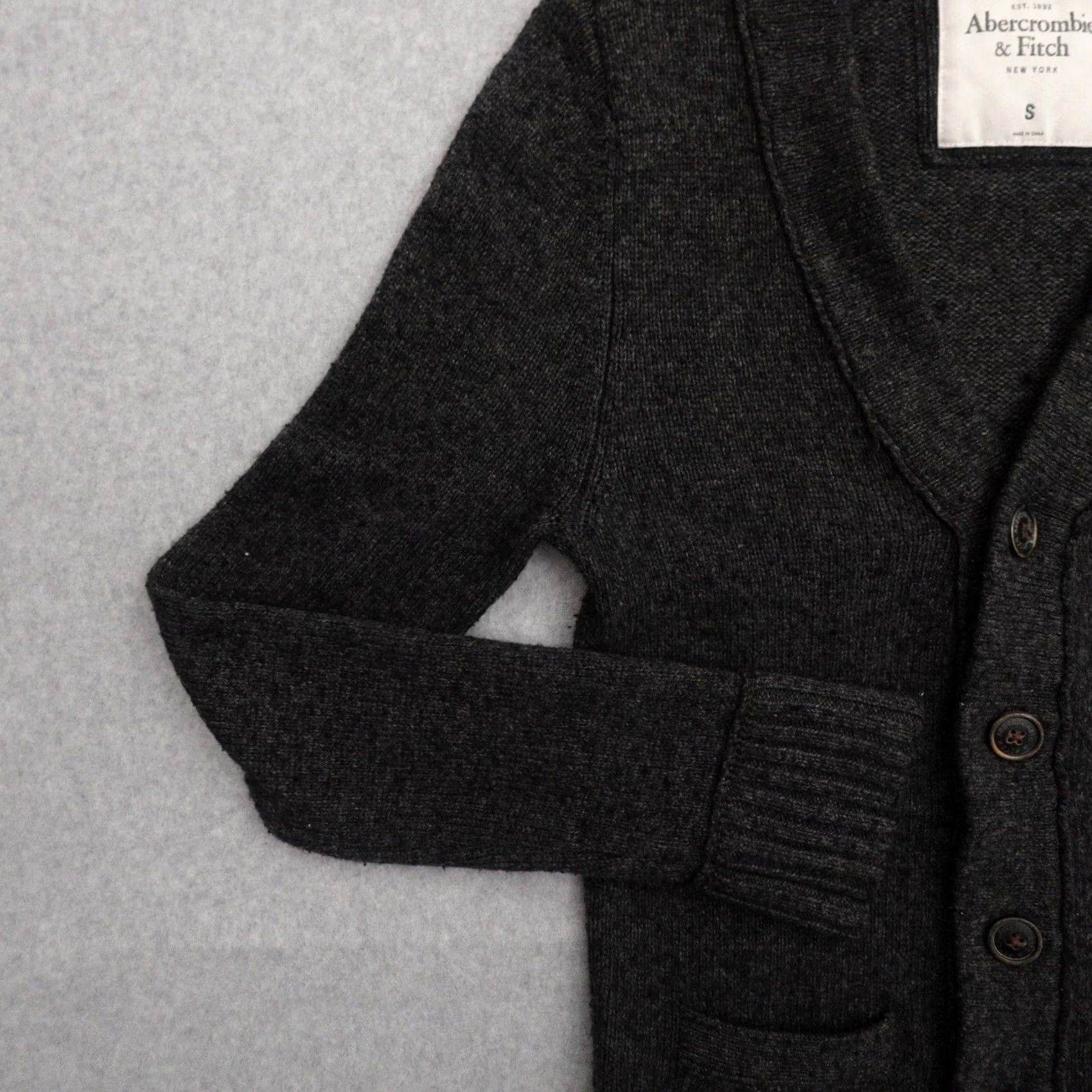 Abercrombie & Fitch Abercrombie & Fitch Cardigan Womens Small Blue Wool Blend Embroidered Sweater Size S / US 4 / IT 40 - 6 Thumbnail