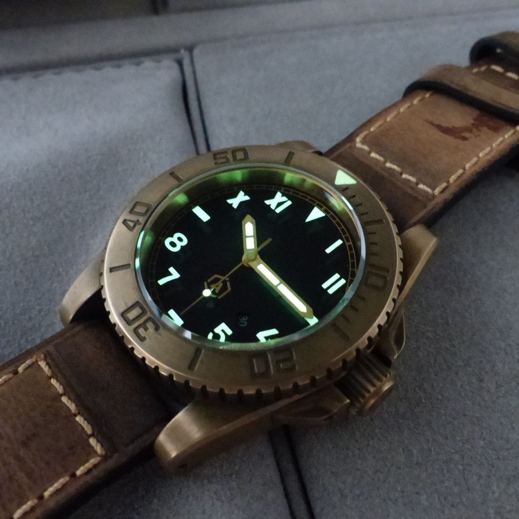 Other ANCON Sea Shadow Bronze watch califonia dial 1943 AGC-4 Size ONE SIZE - 8 Thumbnail