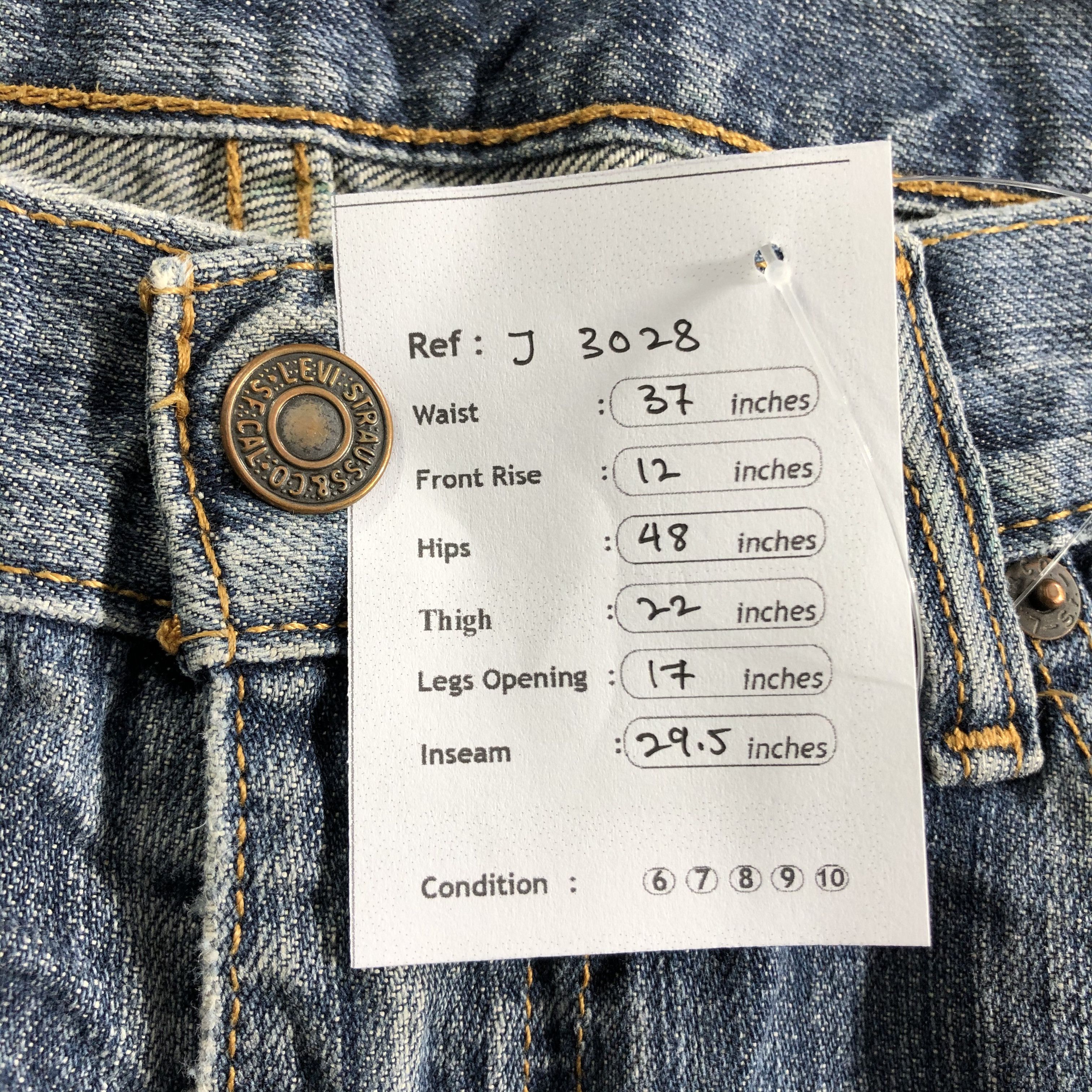 Levi's Vintage Levis 505 Jeans-J3028 Size US 37 - 14 Thumbnail