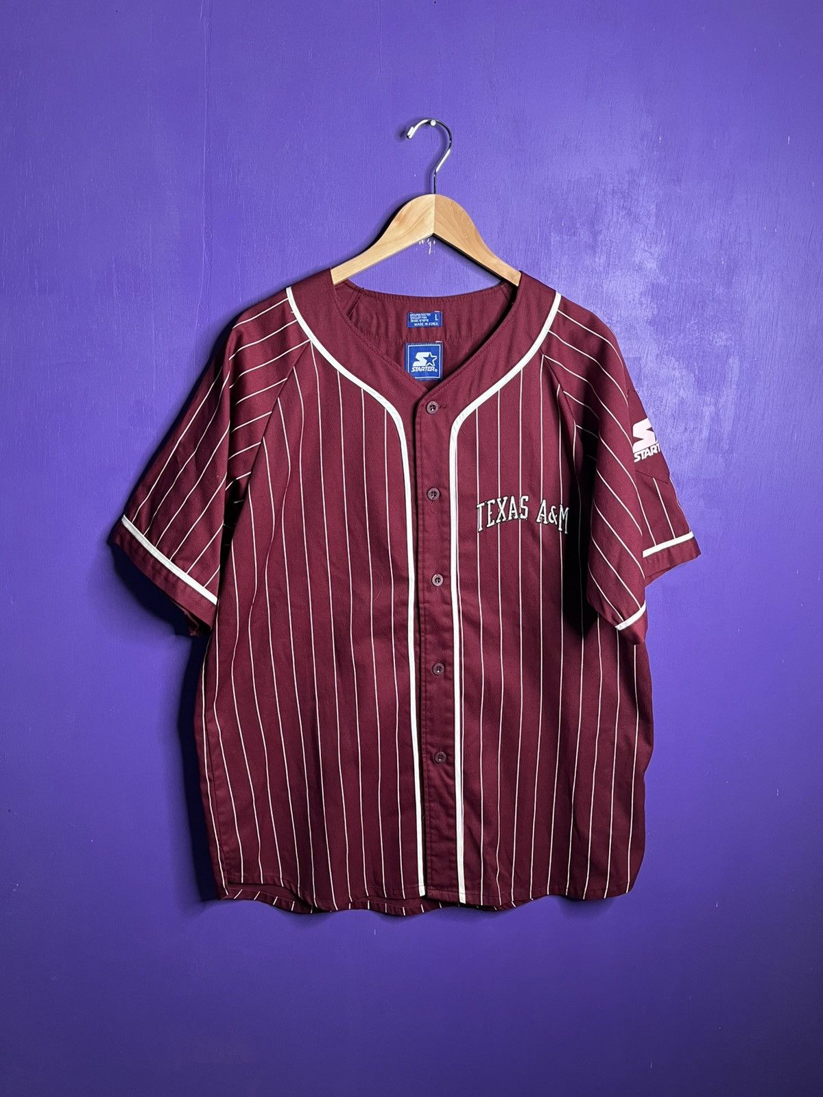 Starter × Vintage Vintage starter Texas ATM pinstripe jersey Size US L / EU 52-54 / 3 - 1 Thumbnail