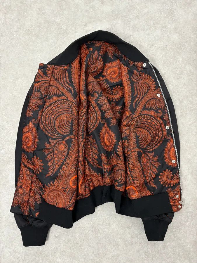 Givenchy Givenchy Reversible Presley Black & Orange Nylon Bomber Jacket by Riccardo Tisci Size US M / EU 48-50 / 2 - 7 Thumbnail