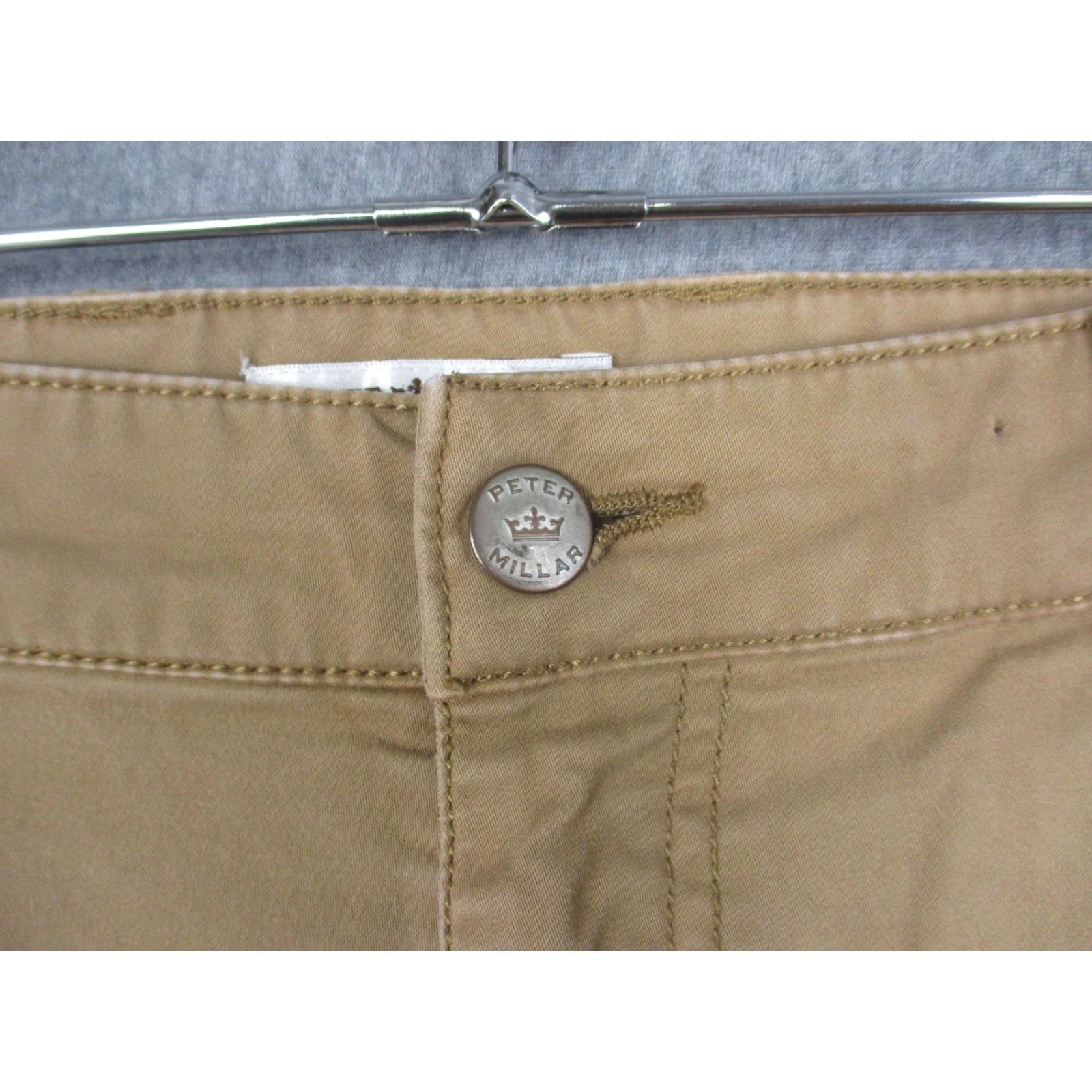 Peter Millar Peter Millar Pants Mens 38x32 Beige Chino Straight Leg 5 Pocket Casual Khaki Shirt? Size US 38 / EU 54 - 3 Thumbnail