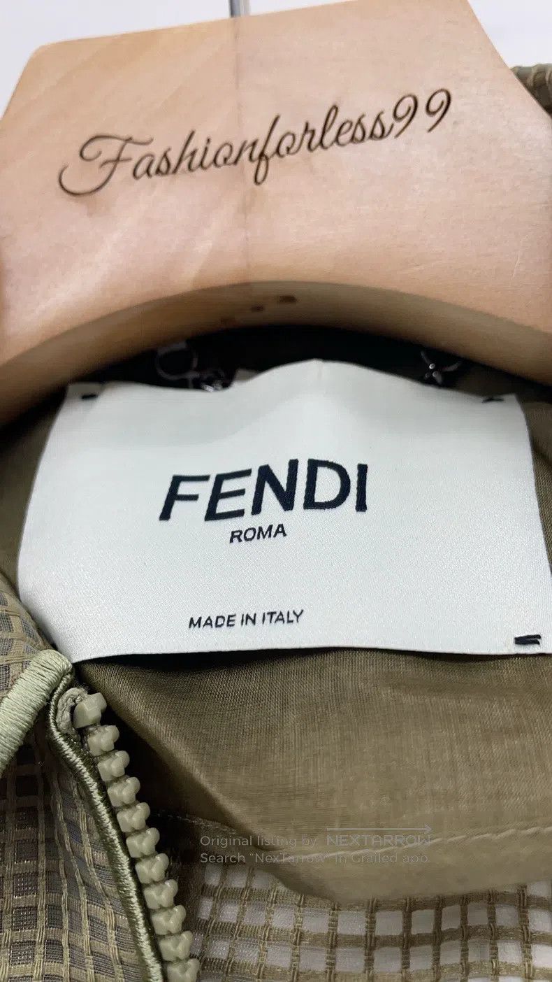 Fendi Fendi Green belted textured coat Size 4XL / US 24-26 - 3 Thumbnail