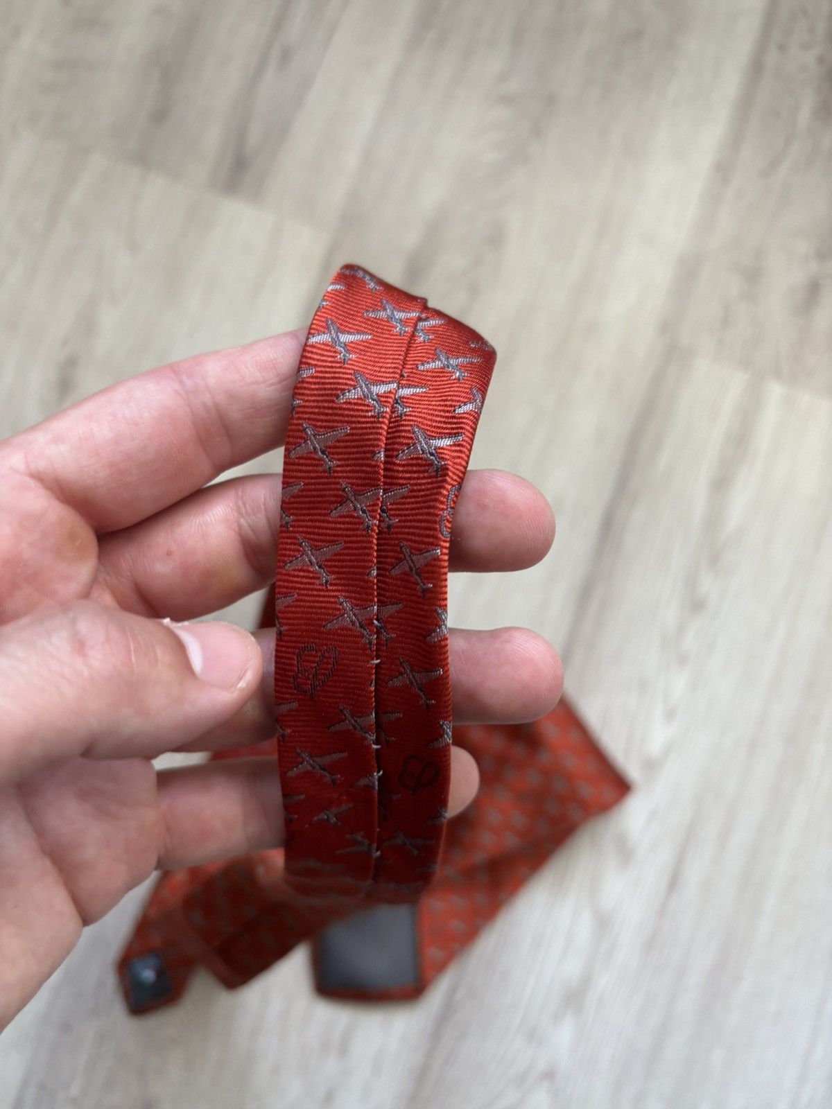 Breitling Breitling Tie Iconic Script "B Airplane" Logo Authentic Size ONE SIZE - 15 Thumbnail