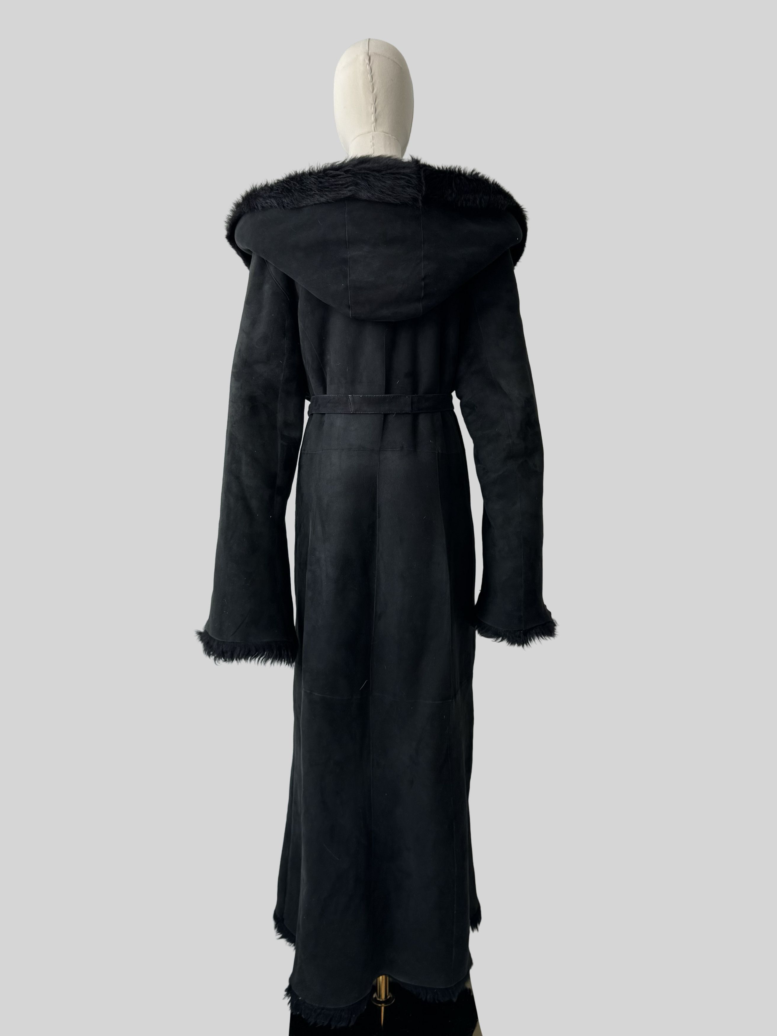 Vintage Vintage Real Leather Hooded Coat (D15)(D10) Size XL / US 12-14 / IT 48-50 - 5 Thumbnail