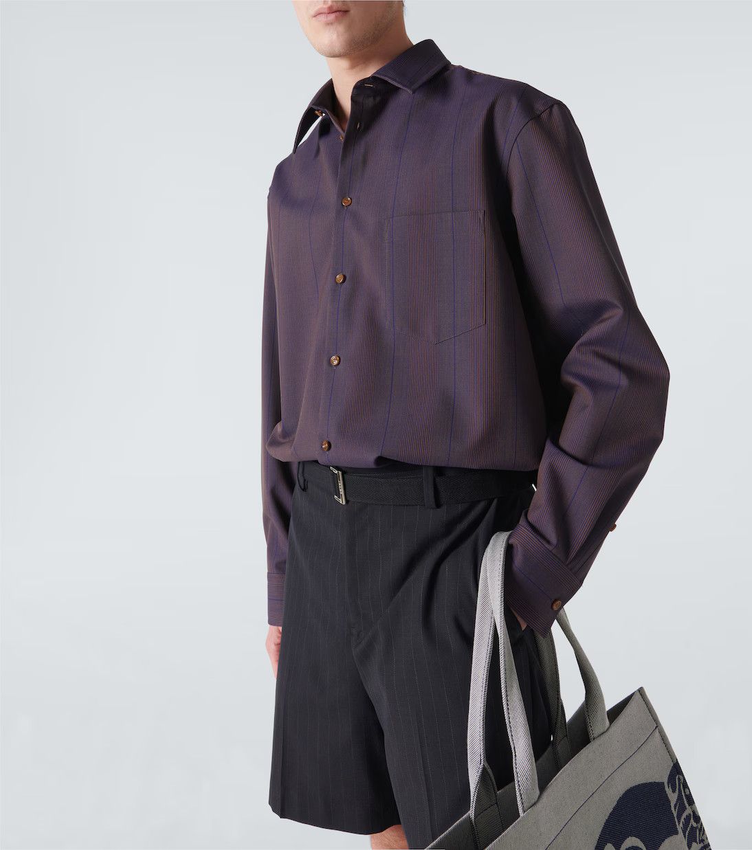 Burberry o1y0426 Striped Shirt in Navy Size US L / EU 52-54 / 3 - 6 Thumbnail