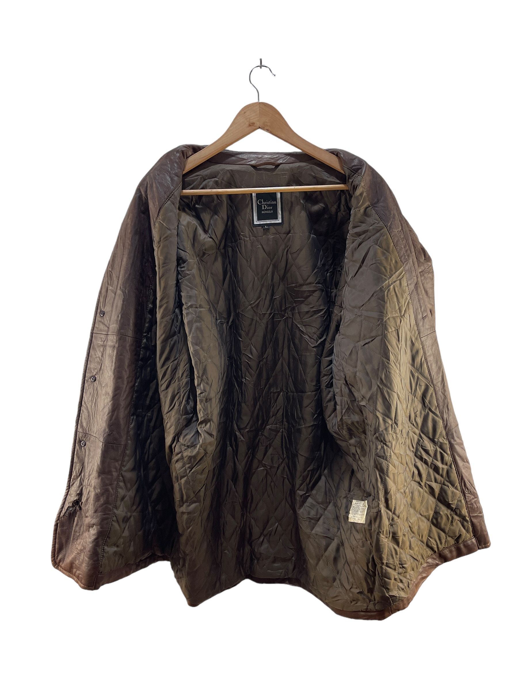 Christian Dior Monsieur Vintage Christian Dior Monsieur Leather Jacket Size L / US 10 / IT 46 - 3 Thumbnail
