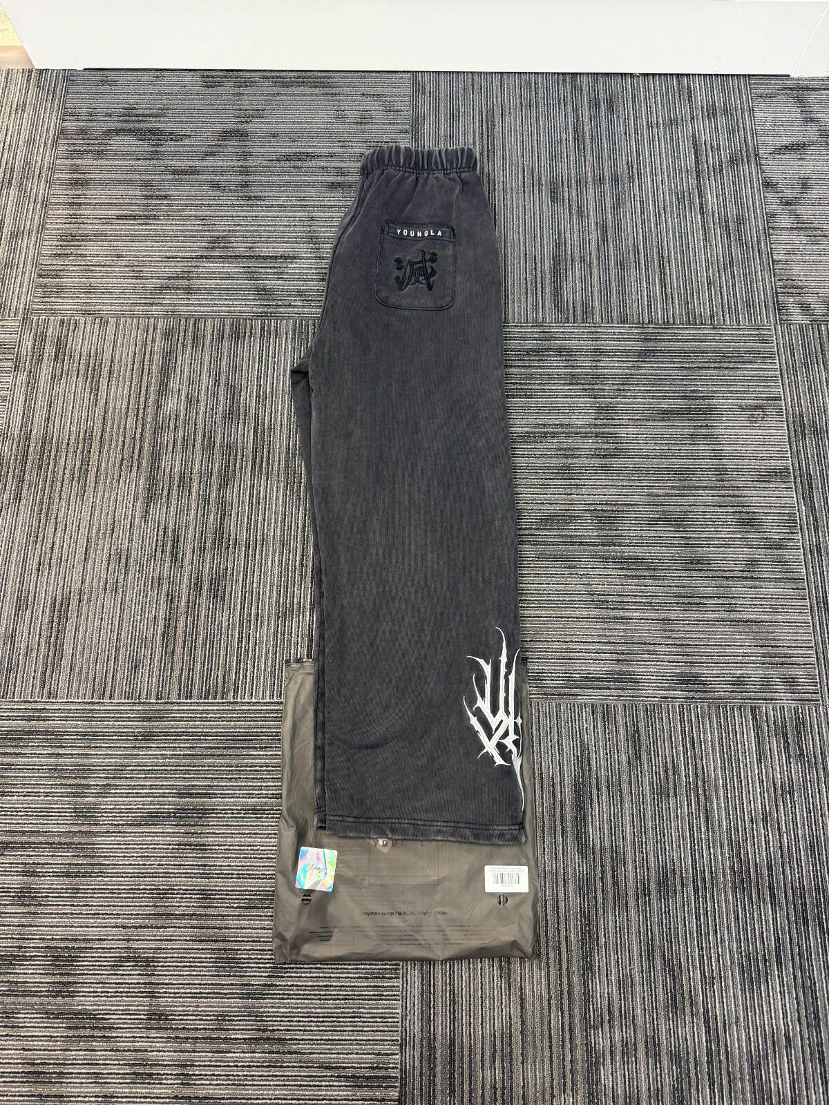 YoungLA YoungLa- Grey Wash- Demon Slayer Sweats- Large- Sold OUT! Size US 34 / EU 50 - 5 Thumbnail
