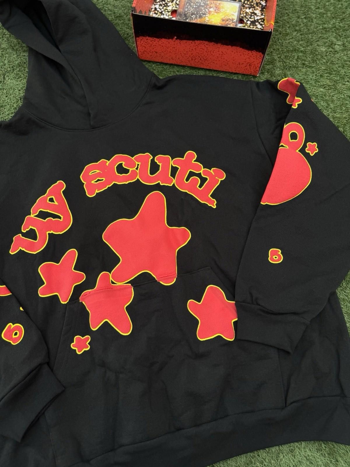 Sp5der Sp5der Worldwide Black Red Hoodie Size (XXL) (NEW) Box + CD Size US XXL / EU 58 / 5 - 4 Thumbnail