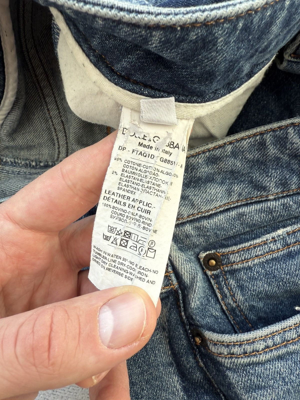 Dolce & Gabbana Dolce & Gabbana Distressed Skinny Jeans Size 26" / US 2 / IT 38 - 10 Thumbnail