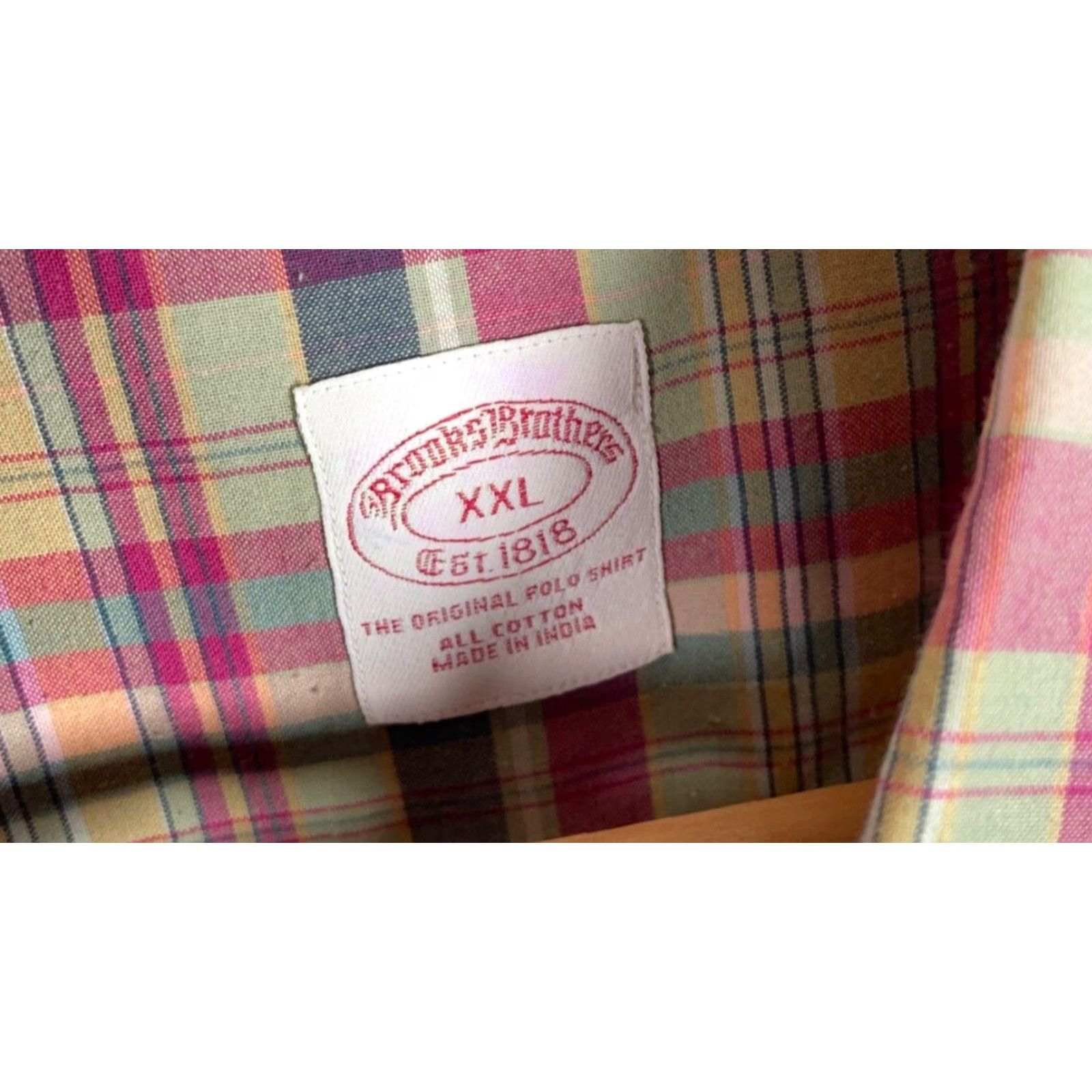 Brooks Brothers Brooks Brothers Shirt Adult 2XL Pink Plaid Button-Down Cotton Casual Colorful Preppy Mens Size US XXL / EU 58 / 5 - 3 Thumbnail