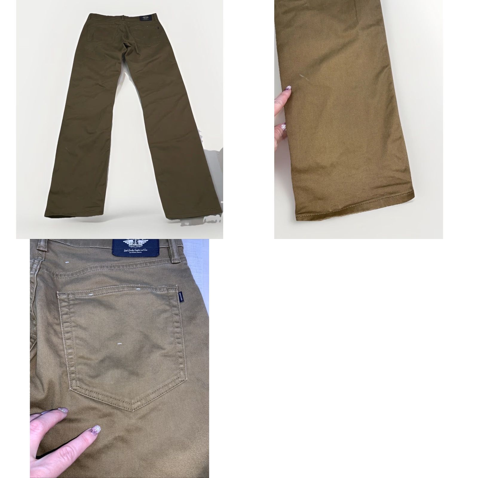 Dockers DOCKERS Khakis Pants Slim Fit Stretch Straight Leg Beige 32x33 Mens Jeans Trousers Casual Business Travel Size US 32 / EU 48 - 8 Thumbnail
