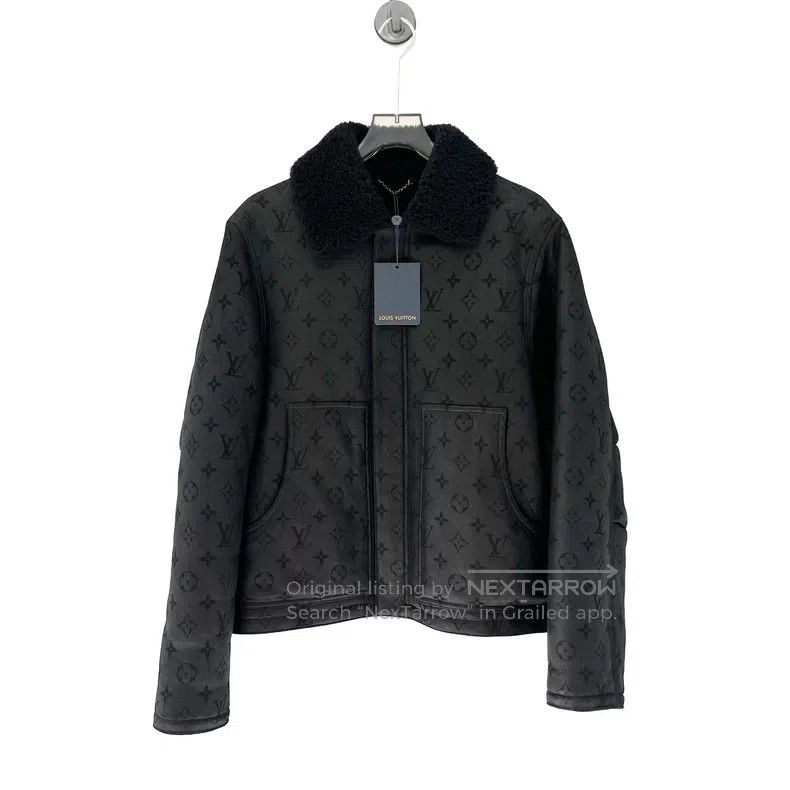 Louis Vuitton Louis Vuitton Full logo embossed leather jacket Size US M / EU 48-50 / 2 - 1 Thumbnail