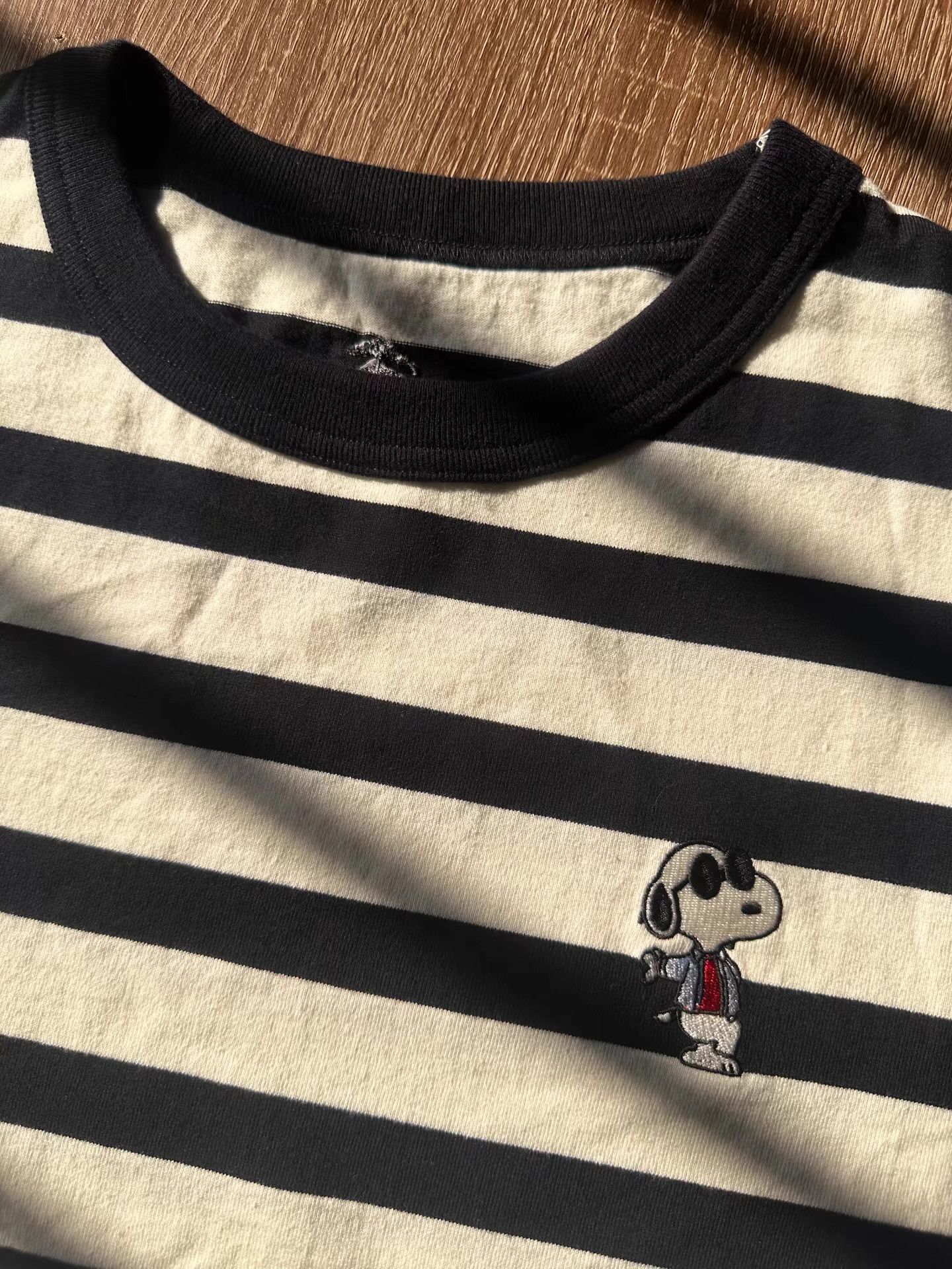 Brooks Brothers Snoopy Embroidered Breton Striped T-shirt Ｑ22 Size US M / EU 48-50 / 2 - 4 Thumbnail