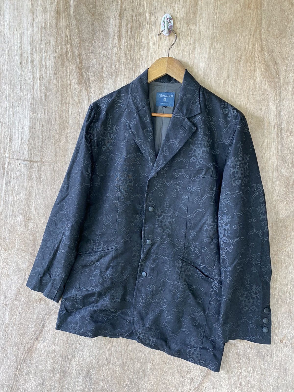 Designer × Japanese Brand Stylish C.brumes Blue Floral Pattern Tokyo-Inspired Fashion Size US M / EU 48-50 / 2 - 3 Thumbnail