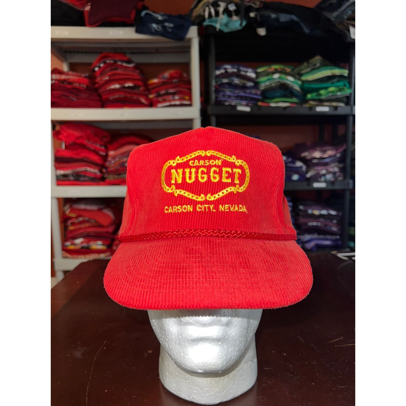 Vintage Vintage Carson City Hat Nevada Carson Nugget Corduroy Cap OS Size ONE SIZE - 1 Thumbnail