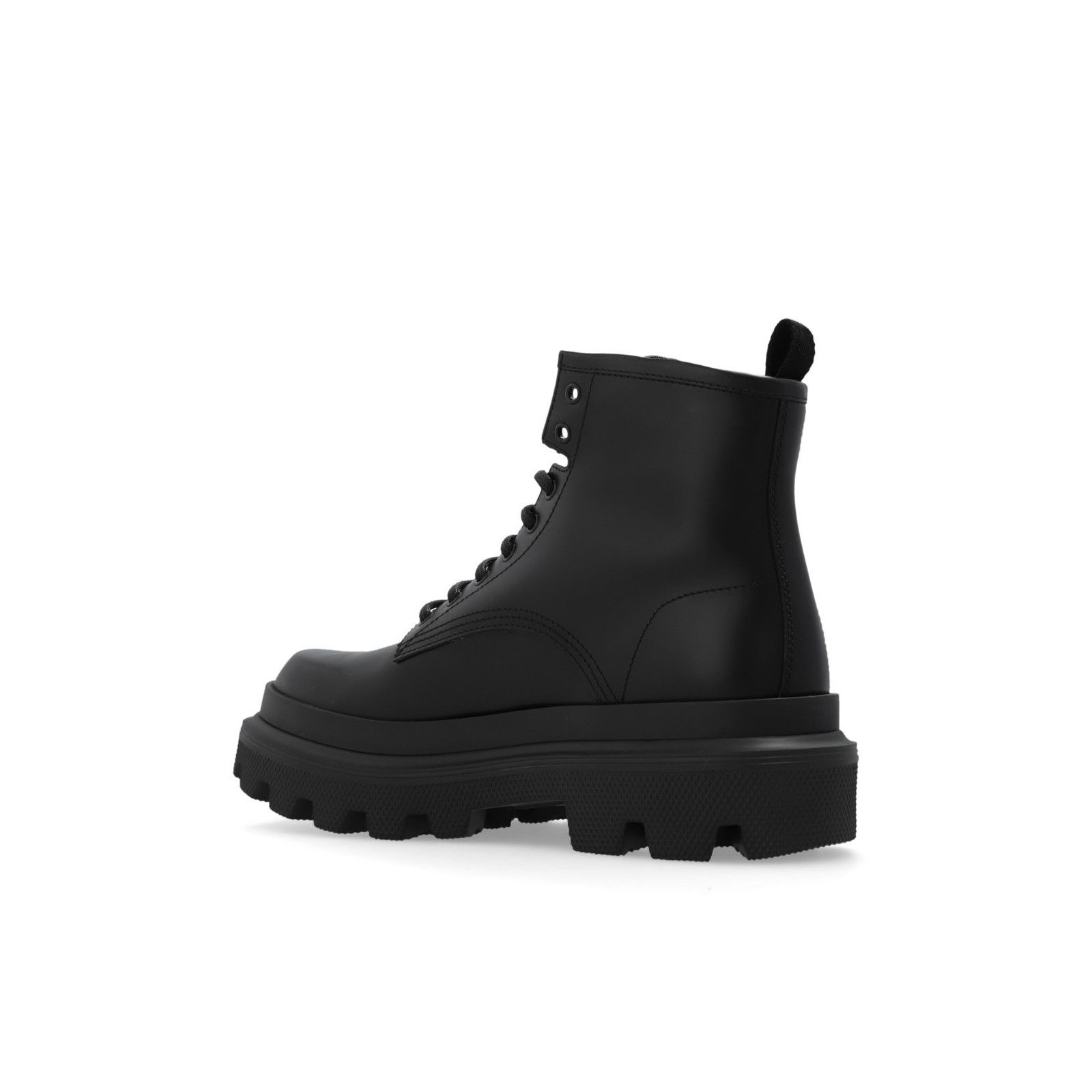 Dolce & Gabbana DOLCE&GABBANA Combat Black Leather Platform Boots New & Auth Size US 7 / EU 40 - 3 Thumbnail