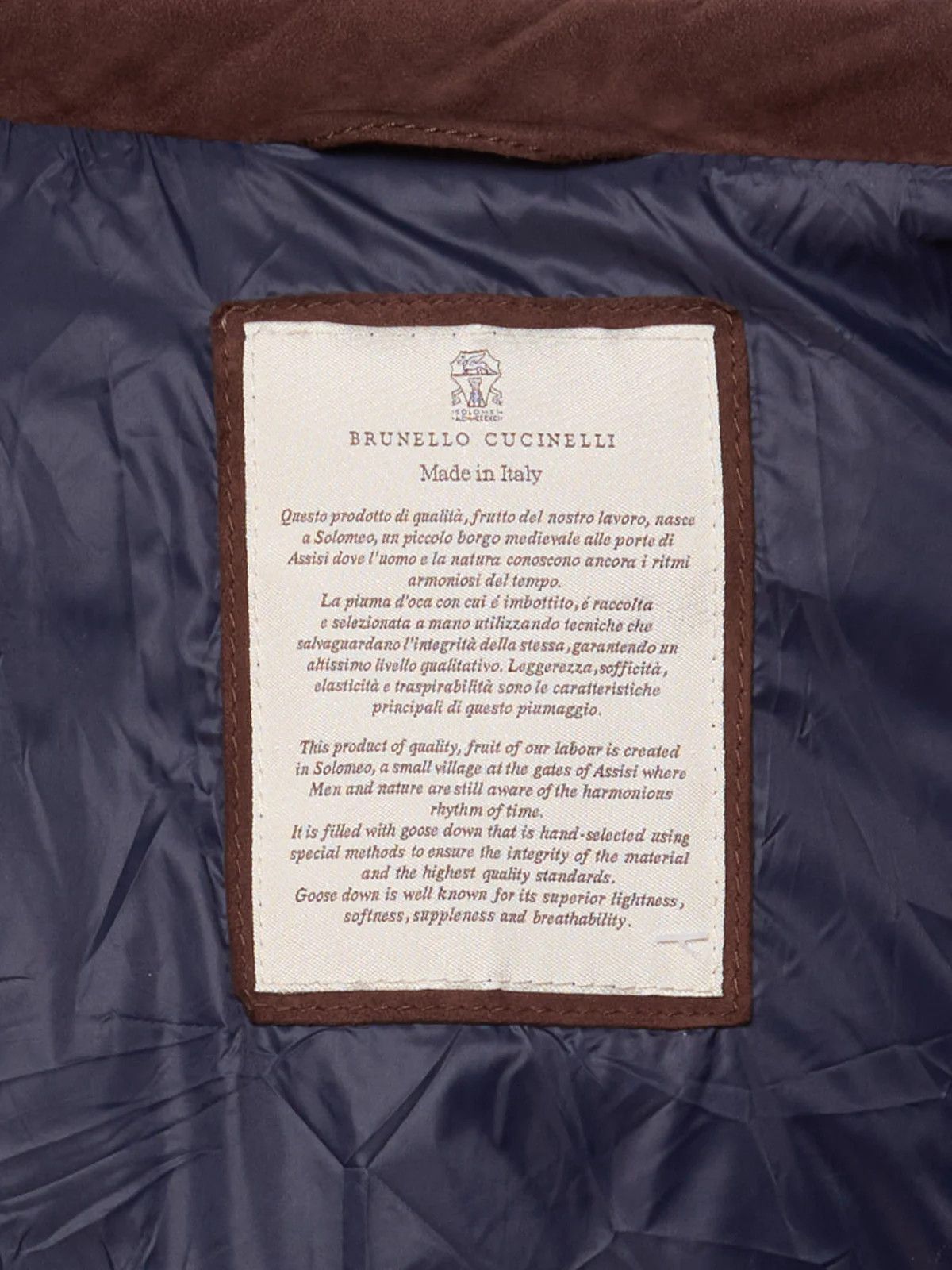 Brunello Cucinelli BRUNELLO CUCINELLI Brown Leather Suede Quilted Down Vest Size US M / EU 48-50 / 2 - 5 Thumbnail