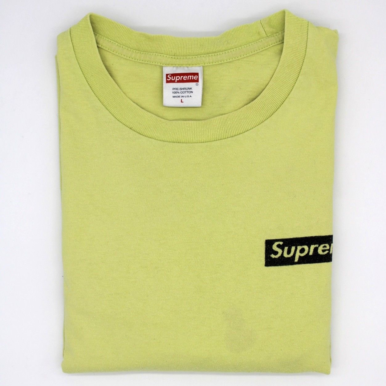 Size Large - Supreme Sacred Unique L/S Tee Neon Green : SS20