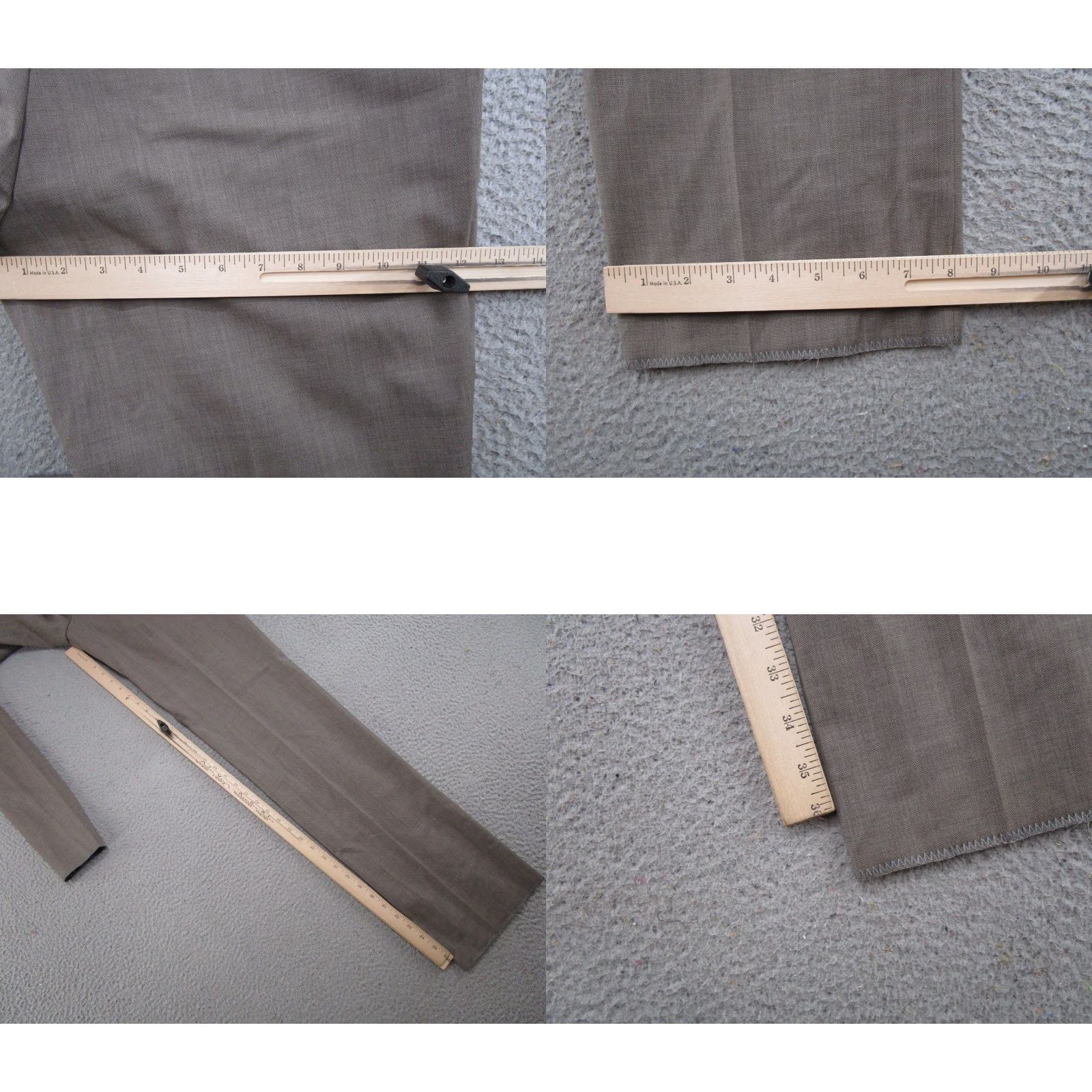 Ralph Lauren Ralph Lauren Suit 42 L Gray Wool 2 Button Designer LRL Jacket Pants Set Career Shirt Size 42R - 10 Thumbnail
