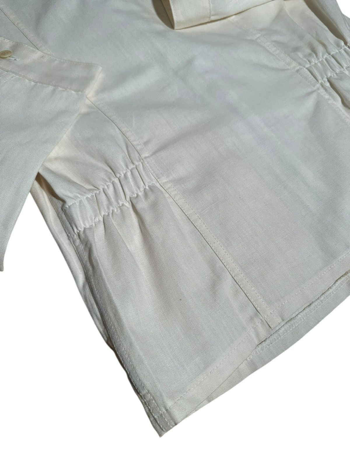 Comme des Garcons Homme Plus COMME des GARÇONS HOMME PLUS AW 2004 Ivory Hemp Work Jacket Size US M / EU 48-50 / 2 - 12 Thumbnail