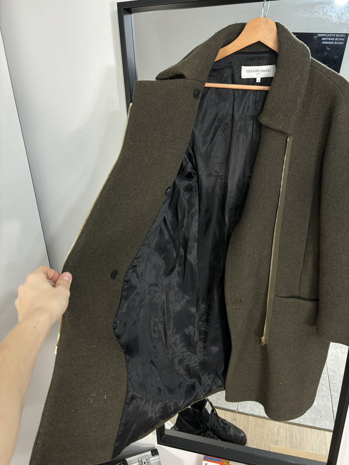 Designer × Japanese Brand Luxury Designer Gerard Darel Heavy Wool Coat Old Money Size US L / EU 52-54 / 3 - 12 Thumbnail