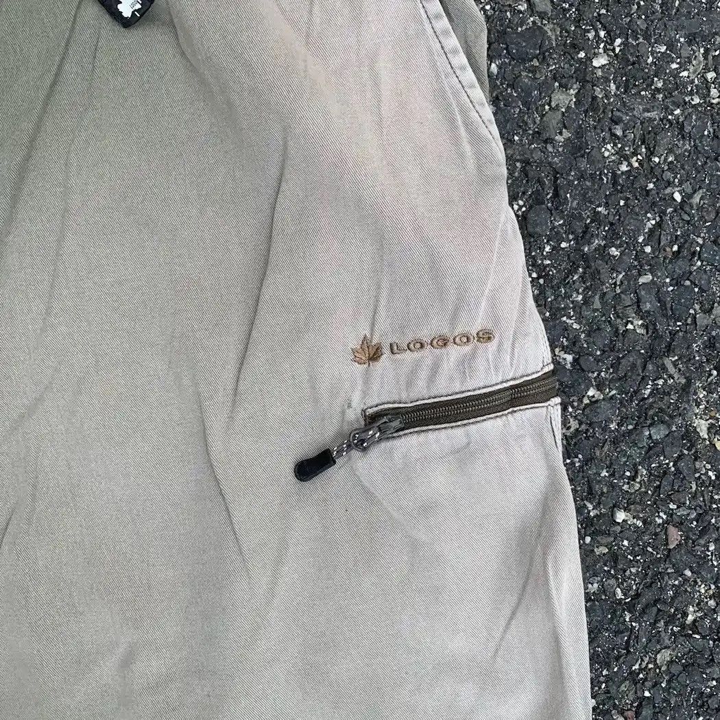 StraightFaded LOGOS Brand Double Knee Baggy Faded Hiking HeavyCotton Pants Size US 31 - 3 Thumbnail