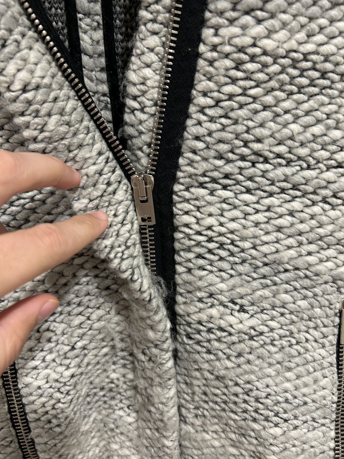 Iro IRO Womens Wool Long Sleeve Zipped Jacket Gray Size 38 Size S / US 4 / IT 40 - 4 Thumbnail