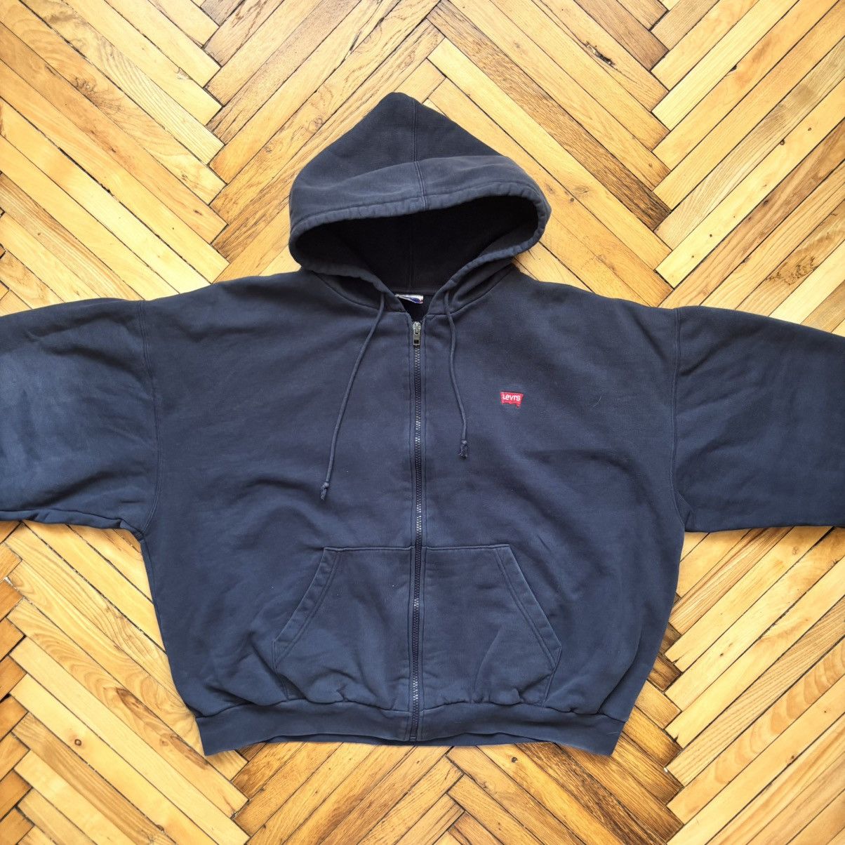 Vintage Last Drop‼️Vintage 80’s Boxy Levi’s Hoodie Grunge ERD Punk Size US XL / EU 56 / 4 - 4 Thumbnail