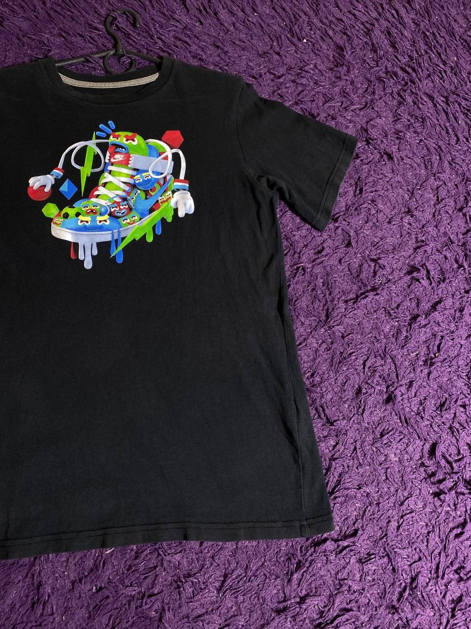 Nike × Vintage 90s Nike Central Swoosh Vintage Y2K Oversized Retro T-Shirt Size US M / EU 48-50 / 2 - 4 Thumbnail