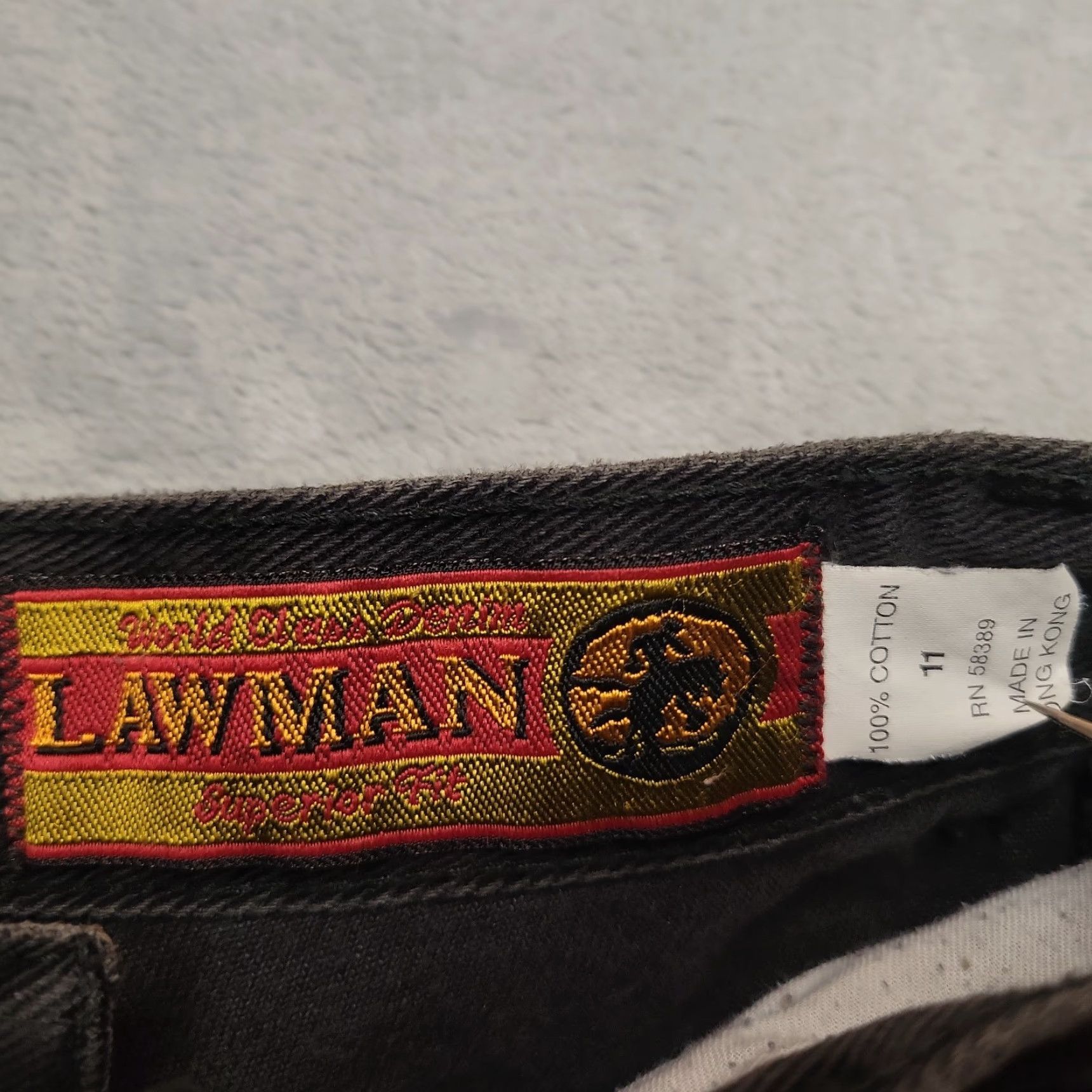 Vintage **VINTAGE LAWMAN BLACK DENIM JEANS WOMENS 90S** User: Vintage Lawman Black Denim Jeans Womens 90s Size 28" / US 6 / IT 42 - 7 Thumbnail