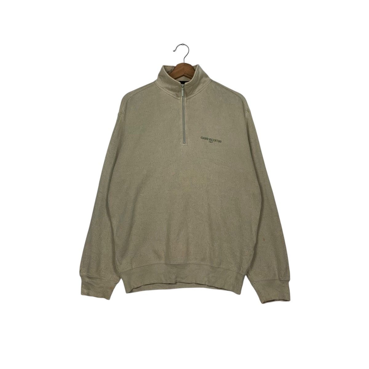Gianni Valentino GIANNI VALENTINO Half Zip Turtleneck Sweatshirt #2404-C108 Size US M / EU 48-50 / 2 - 1 Thumbnail