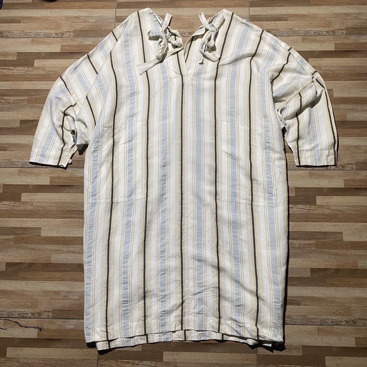 Issey Miyake × Japanese Brand ISSEY MIYAKE "SAMPLE" Maxi Dress Made in Japan Size ONE SIZE - 1 Thumbnail