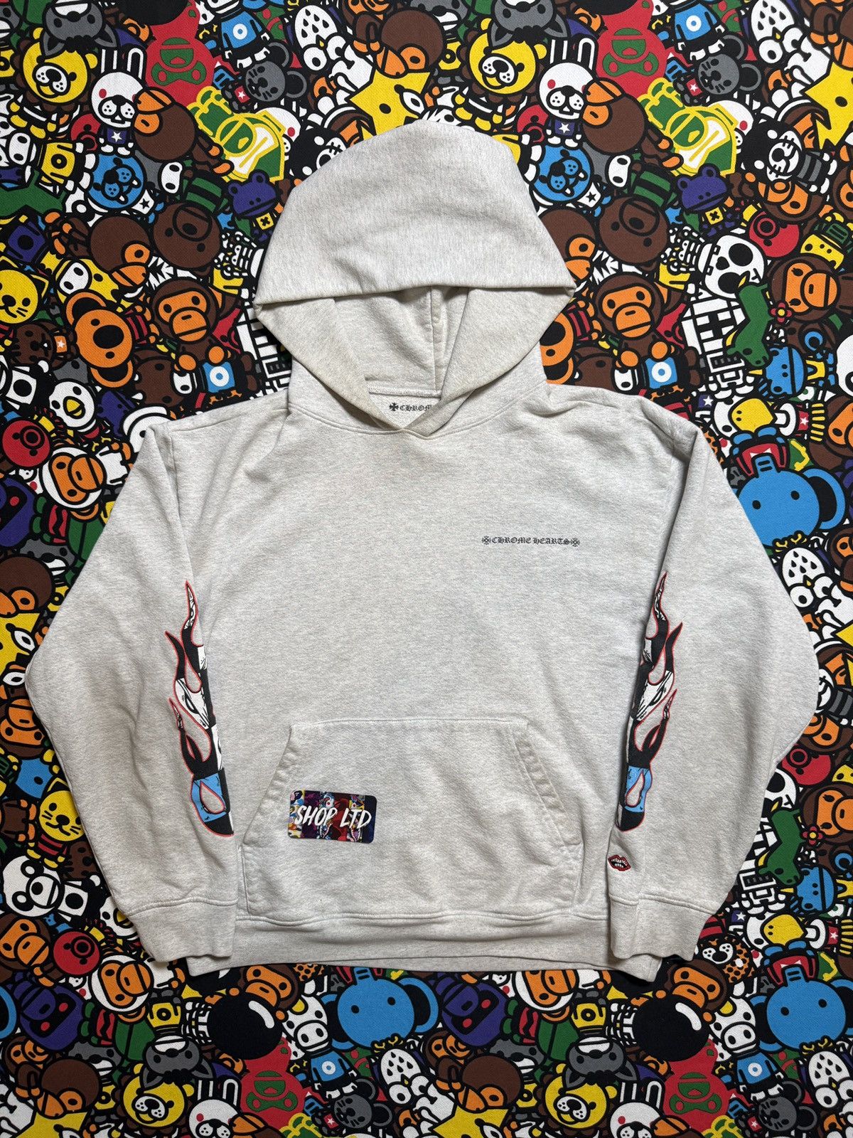 Chrome Hearts Chrome Hearts Grey Matty Boy Multi Logo Pullover Hoodie Size US L / EU 52-54 / 3 - 2 Thumbnail