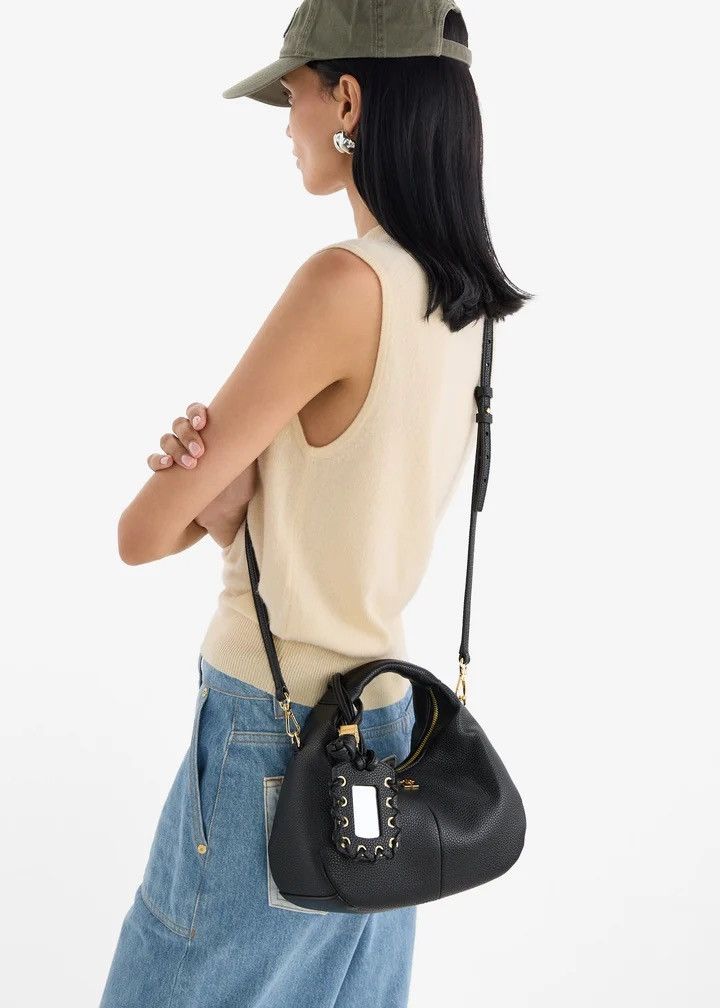 Ganni Ganni Black Mini Hobo Bag Size ONE SIZE - 8 Thumbnail