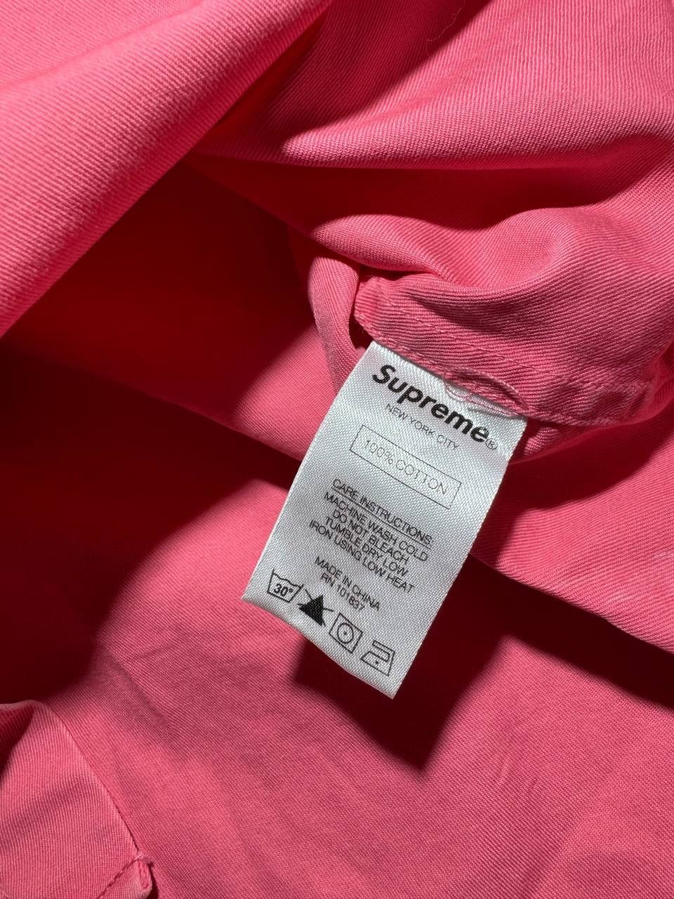 Supreme Supreme Rare Pink 100% Cotton Men's Button Up Long Sleeves Size US L / EU 52-54 / 3 - 8 Thumbnail
