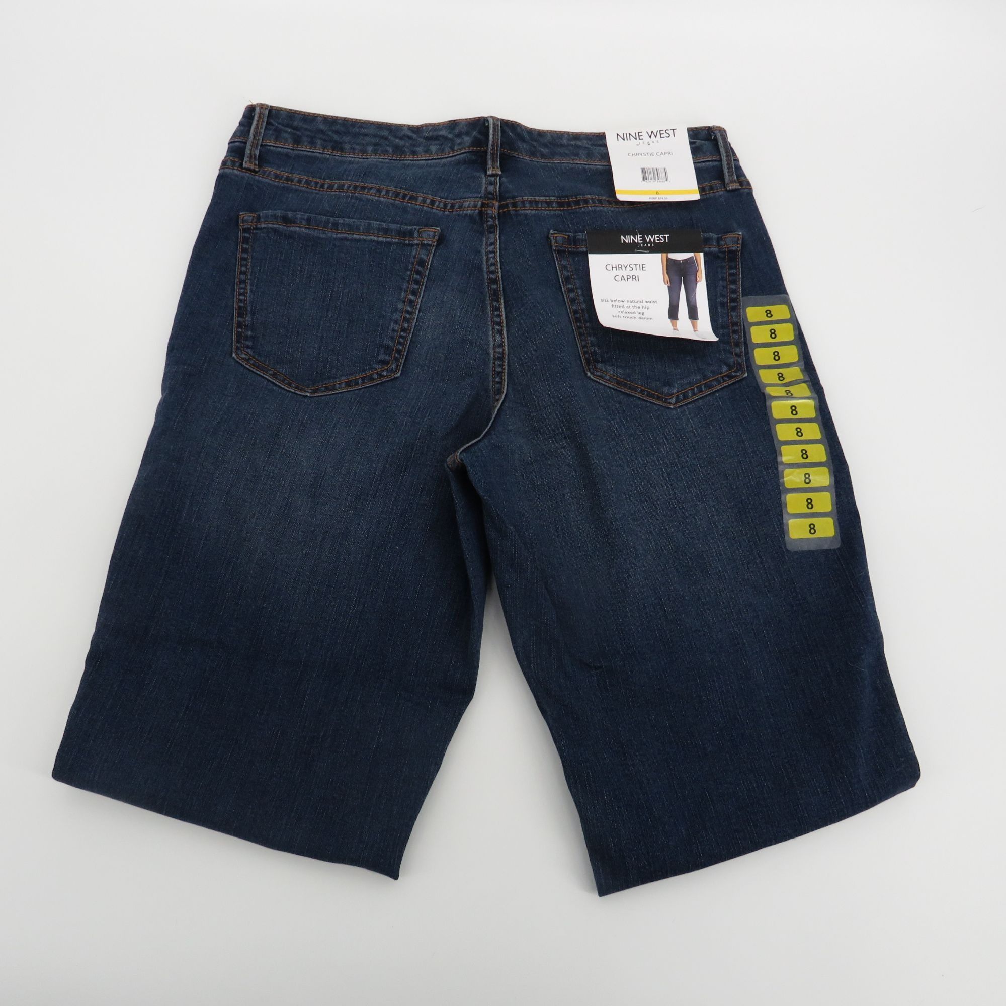 Nine West Nine West Chrystie Capri Jeans Soft Touch Denim Relaxed Fit Size 30" / US 8 / IT 44 - 4 Thumbnail